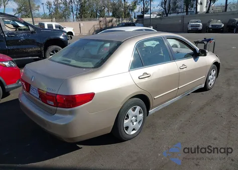 2005 Honda Accord 2.4 Lx из США, поврежденный, VIN 1HGCM56475A126688